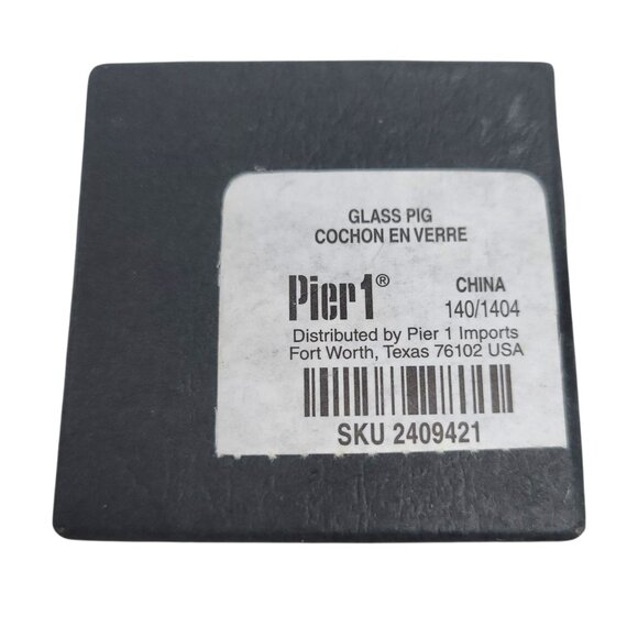 Penelope Flying Pig Miniature Glass Figurine With Pink Wings By Pier 1 Imports - Picture 6 of 11